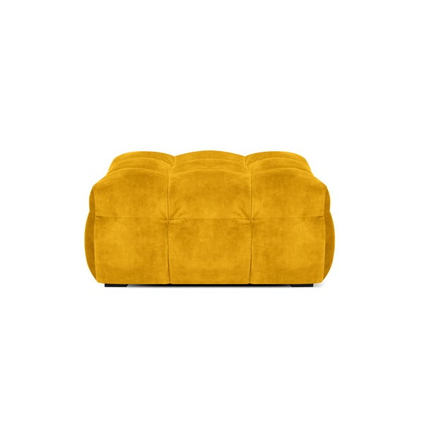Żółty aksamitny puf Windsor & Co Sofas Vesta-image-3