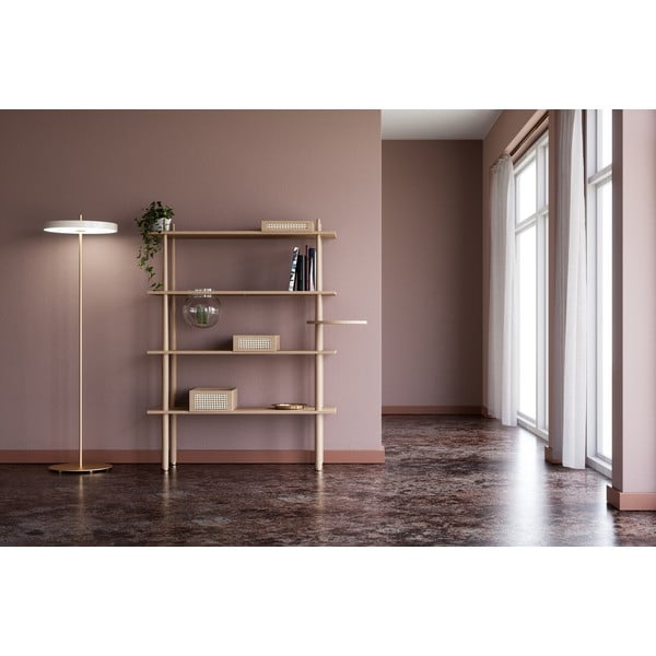 Biała lampa stojąca LED ze ściemniaczem i metalowym kloszem (wysokość 151 cm) Asteria Floor – UMAGE-image-3