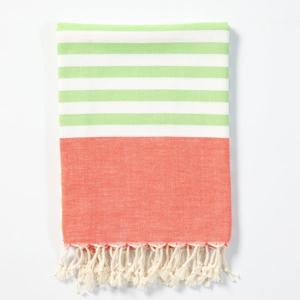 Ręcznik hammam z ręcznie tkanej bawełny ZFK Dagfrid, 170x100 cm