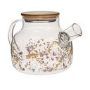 Szklany dzbanek do herbaty 1 l Flowers – Dakls