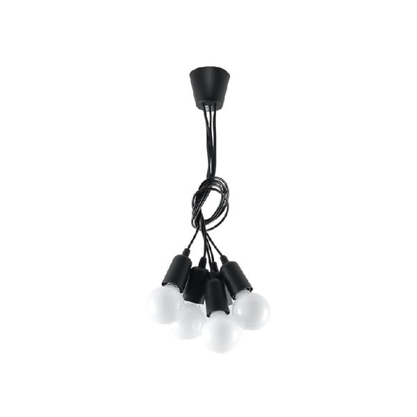 Czarna lampa wisząca 25x25 cm Rene – Nice Lamps