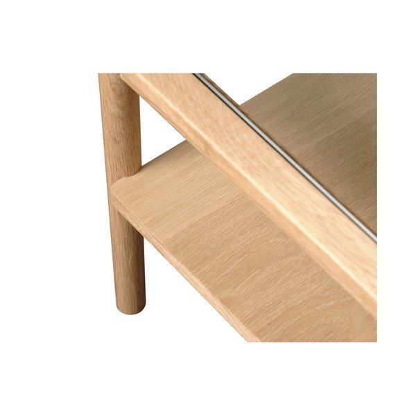 Naturalny szklany stolik 60x120 cm Elba – Unique Furniture-image-3