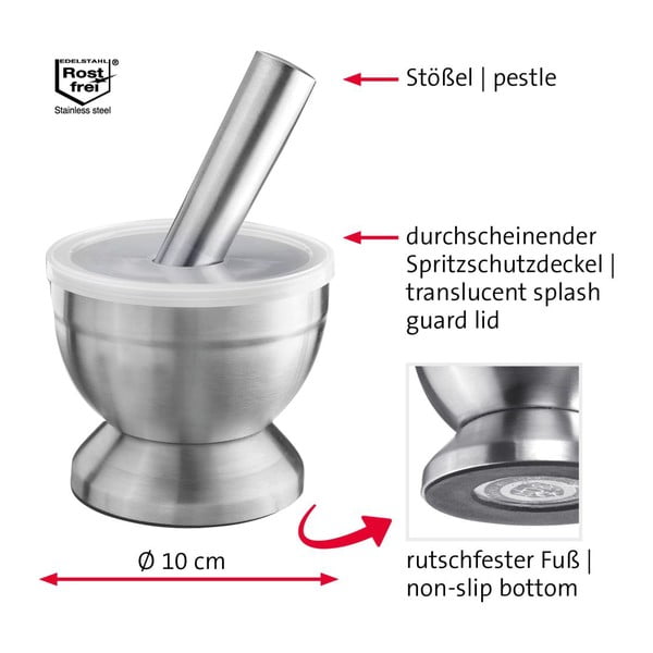 Moździerz ze stali nierdzewnej Edelstahl – Westmark-image-4