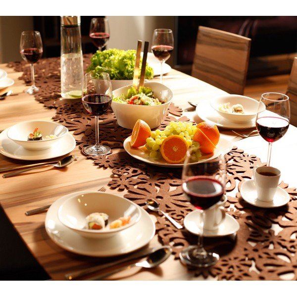 Zestaw talerzy i misek zdobiony, 15 szt.-image-2