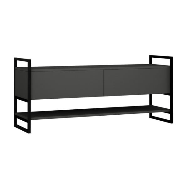 Antracytowa szafka pod TV Metola Anthracite