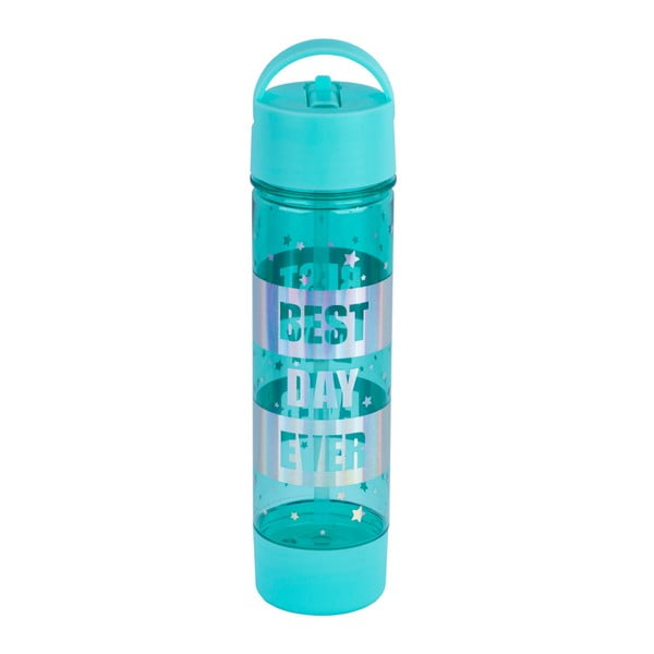 Niebieska butelka na wodę Tri-Coastal Design Best Day Ever