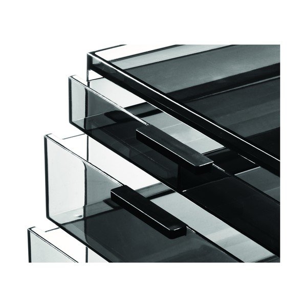 Organizer łazienkowy na kosmetyki z plastiku z recyklingu w kolorze matowej czerni – iDesign-image-4