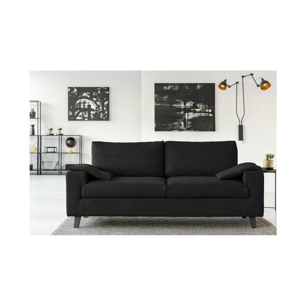 Czarna sofa 3-osobowa Cosmopolitan desing Munich-image-3