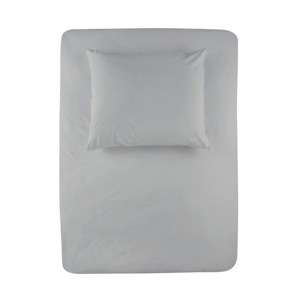 Jasnoszara pościel Walra Stewart, 140x220 cm