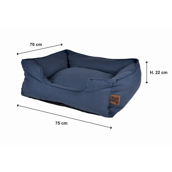 Niebieskie legowisko dla psów 70x75 cm – Love Story-image-4