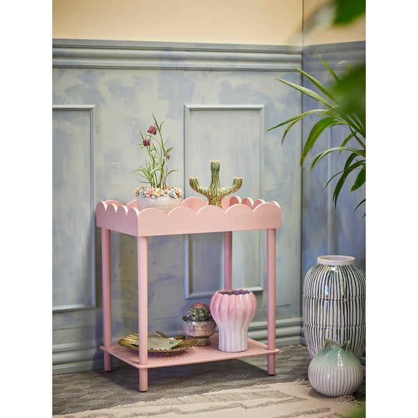 Różowa konsola z litego drewna sosnowego 40x60 cm Isola – Bloomingville-image-1