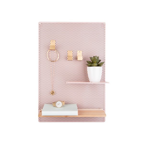 Jasnoróżowa tablica metalowa PT LIVING Perky, 34,5x52,5 cm-image-2