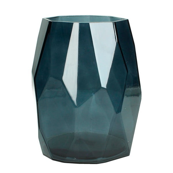 Niebieski wazon szklany HF Living Diamond