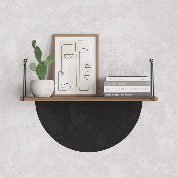 Półka w dekorze orzecha 72 cm Armoni – Kalune Design-image-1