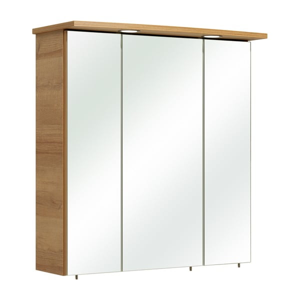 Szafka łazienkowa w dekorze dębu w naturalnym kolorze 72x65 cm Quickset 318 – Pelipal