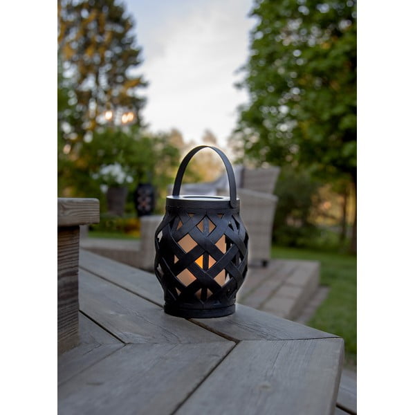 Czarny lampion Star Trading Flame Lantern, wys. 16 cm-image-2