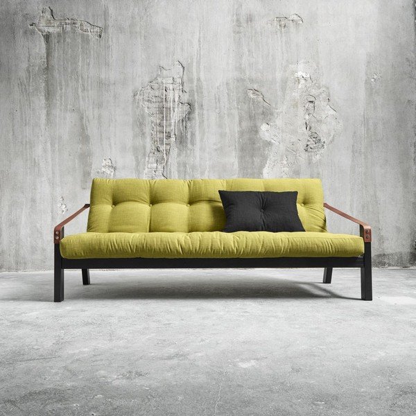 Sofa rozkładana Karup Poetry Black/Avocado Green/Dark Grey-image-2