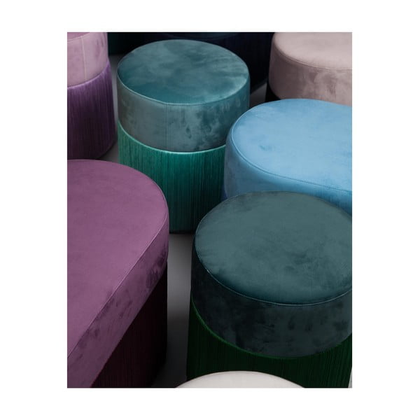 Fioletowy puf z aksamitnym obiciem Velvet Atelier-image-4