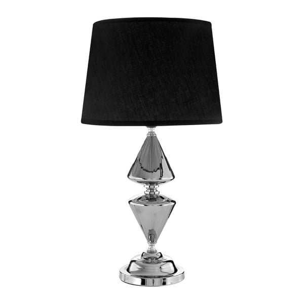 Lampa stołowa z czarnym abażurem Premier Housewares Honor