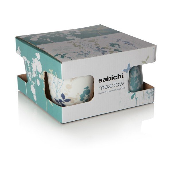 Komplet 4 porcelanowych kubków Meadow-image-3