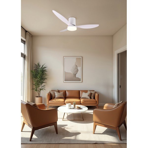 Lampa sufitowa LED w matowym białym kolorze ø 132 cm Göteborg – Reality-image-1