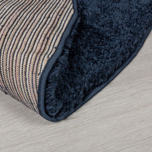 Ciemnoniebieski okrągły dywan ø 133 cm – Flair Rugs-image-3