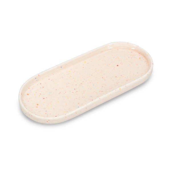 Beżowy porcelanowy talerz do serwowania Fika – ONA