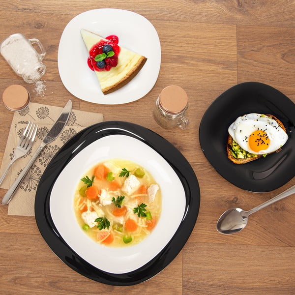 Szklany zestaw talerzy 18 szt. LUNA – Orion-image-1