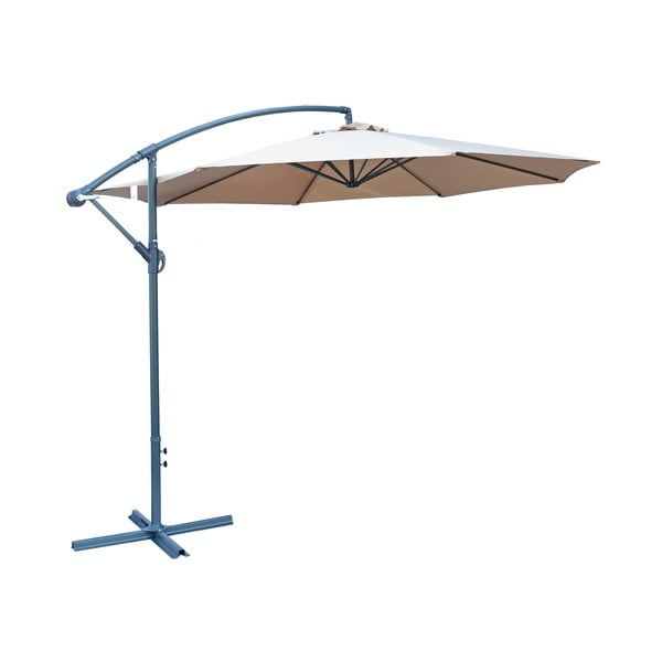 Beżowy parasol ogrodowy ø 350 cm – Rojaplast