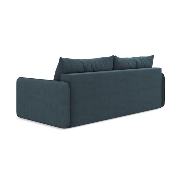 Niebieska rozkładana/ze schowkiem sofa 216 cm Nanea – Makamii-image-4