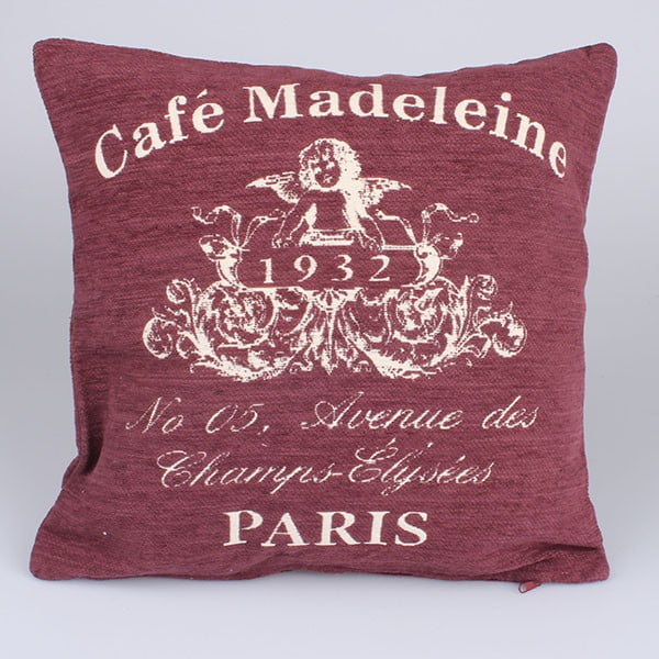 Poszewka na poduszkę Café Paris, czerwona