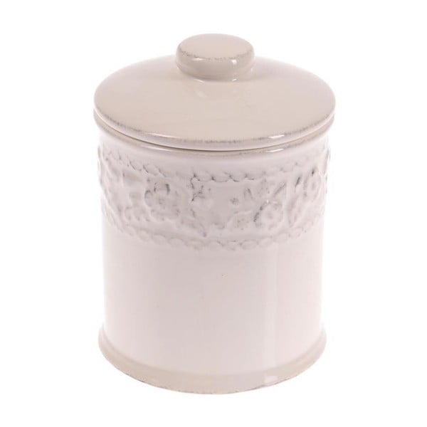 Ceramiczny pojemnik In White, 18 cm