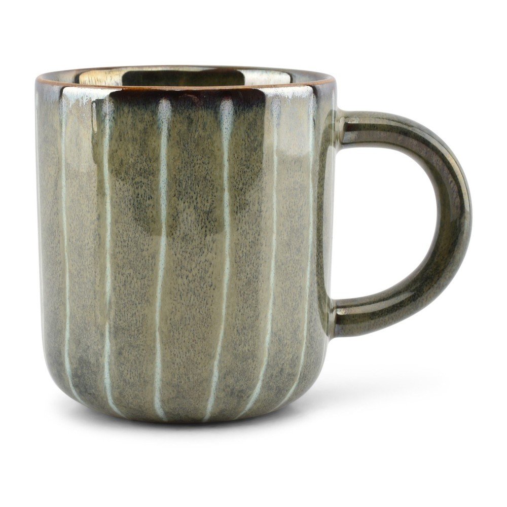 Ciemnozielony kamionkowy kubek 500 ml Muggies – Salt&Pepper