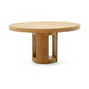 Okrągły rozkładany stół z dodatkowym blatem w dekorze dębu ø 150 cm Artis – Kave Home