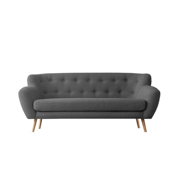 Ciemnoszara sofa trzyosobowa Kooko Home Pop
