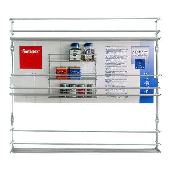 Ścienny stalowy organizer na przyprawy – Metaltex-image-2