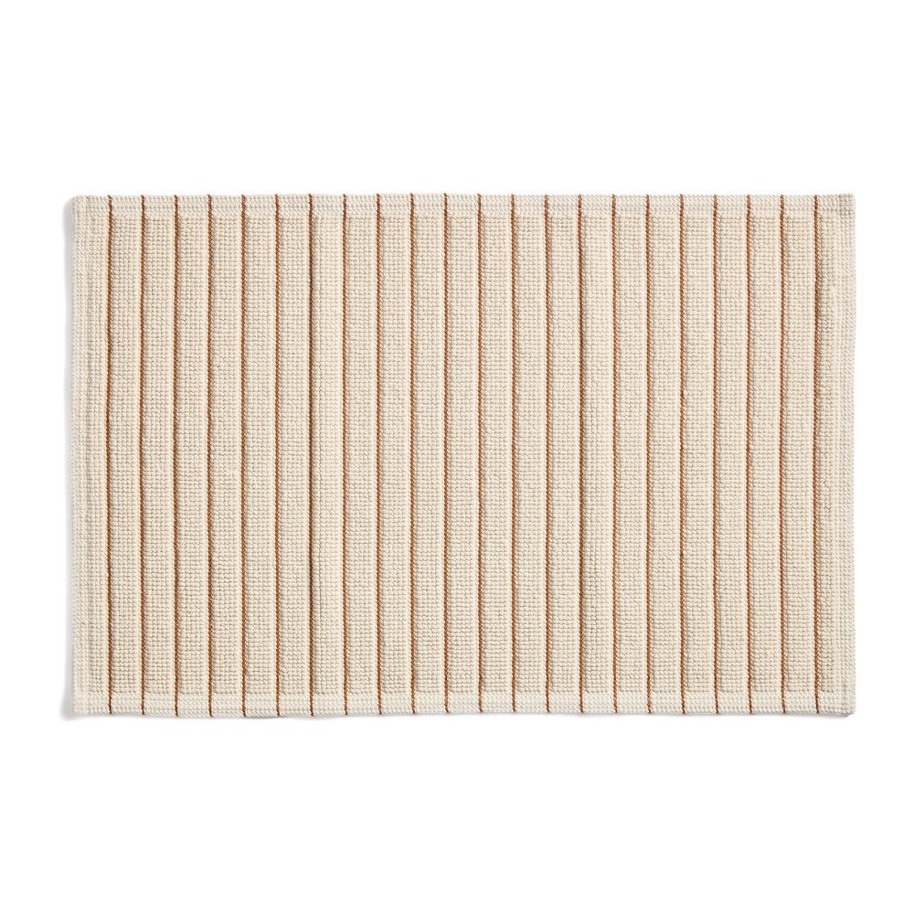 Pomarańczowy/beżowy tekstylny dywanik łazienkowy 50x80 cm Merade – Kave Home