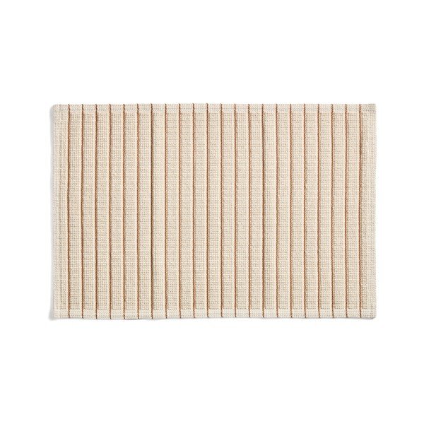 Pomarańczowy/beżowy tekstylny dywanik łazienkowy 50x80 cm Merade – Kave Home