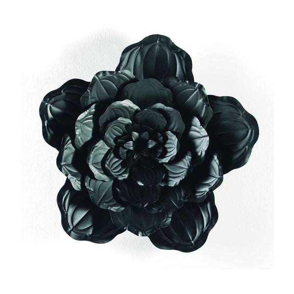 Czarna dekoracja w kształcie kwiatu Thai Natura Bunga, ⌀ 69 cm