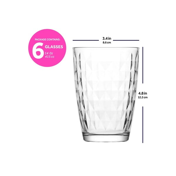 Szklanki zestaw 6 szt. 400 ml – Hermia-image-3