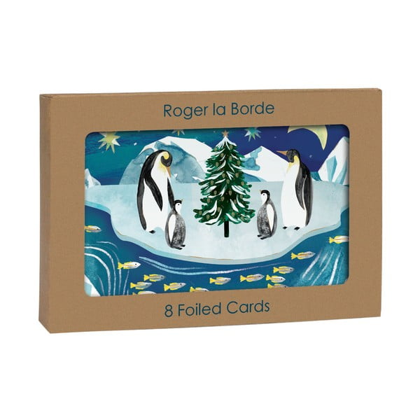 Kartki zestaw 8 szt. ze świątecznym motywem Go with the Floe  – Roger la Borde-image-2