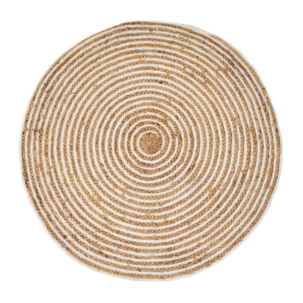 Naturalny okrągły dywan z juty ø 100 cm Natur – Casa Selección
