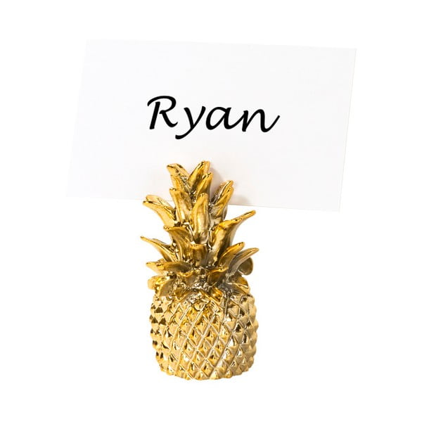 Zestaw 6 stojaków na etykiety imienne w kształcie ananasu Talking Tables Pineapple