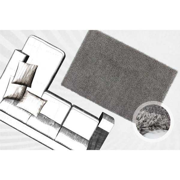 Szary chodnik Kayoom Simple, 60x110 cm-image-1