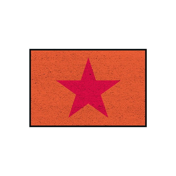 Wycieraczka/dywanik Orange Star, 75x50 cm