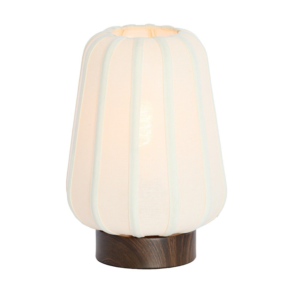 Biała metalowa lampa stołowa z tekstylnym kloszem (wysokość 29 cm) Bibia – Light & Living (zdjęcie 3)