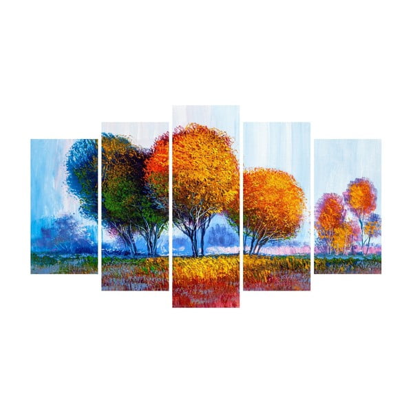 Wieloczęściowy obraz na płótnie Three Trees