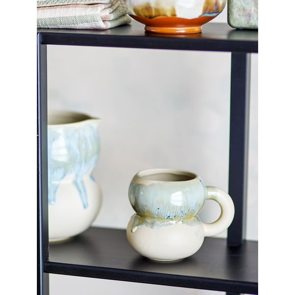 Niebieskio-kremowe kamionkowe kubki zestaw 4 szt. 400 ml Luna – Bloomingville-image-2