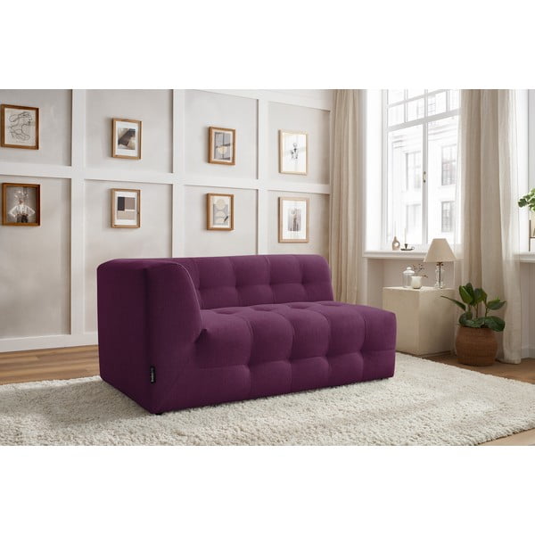 Ciemnofioletowy moduł sofy (lewostronny) Kleber – Bobochic Paris-image-1