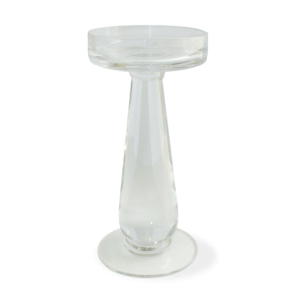 Świecznik szklany Moycor, wys. 19 cm